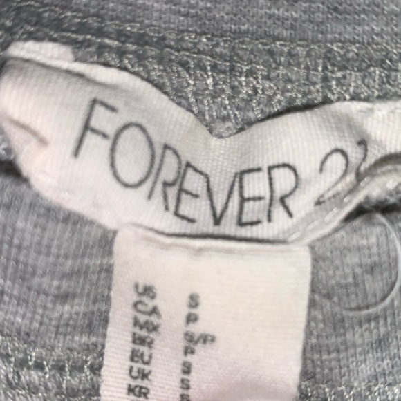 Grey Cropped Sweatshirt size S - Picture 2 of 3